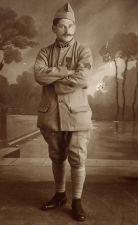 Eugène Denamps militaire en 1917