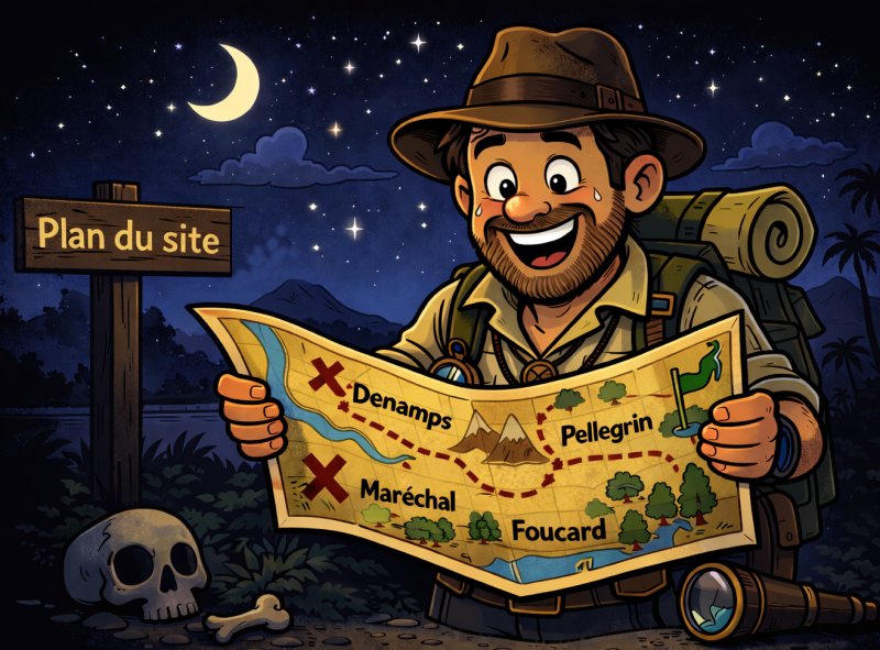 Illustration du plan du site généalogique Denamps et Maréchal