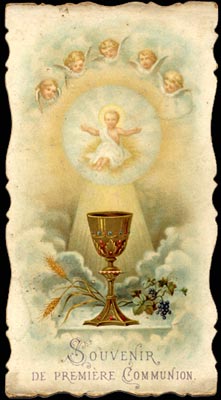 Souvenir de première communion de Georges Pellegrin