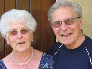 Jean et Gisèle au Cluzeau dans les années 2000