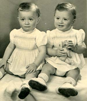 Michel et Philippe Denamps bébés