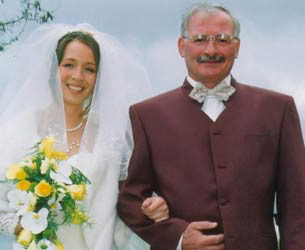 Mariage de sa fille Christelle en 2003