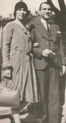 René Denamps avec sa mère Gaby