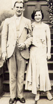 René Denamps avec sa première femme Marie-Louise Novello